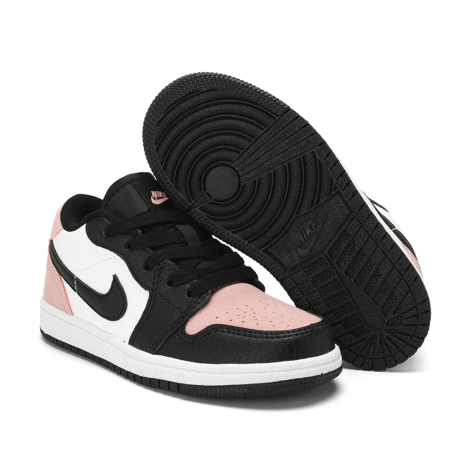 Qiaoyi low-top shoelaces" black, pink, white"