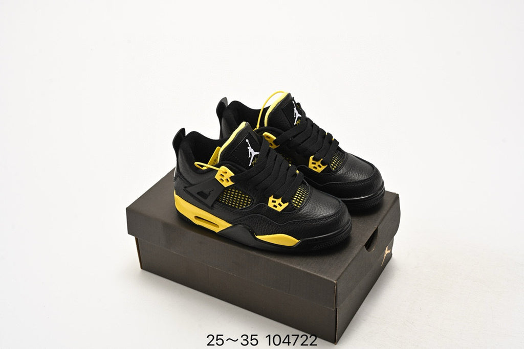 Joe 4 air cushion high quality children's shoes " black, yellow"