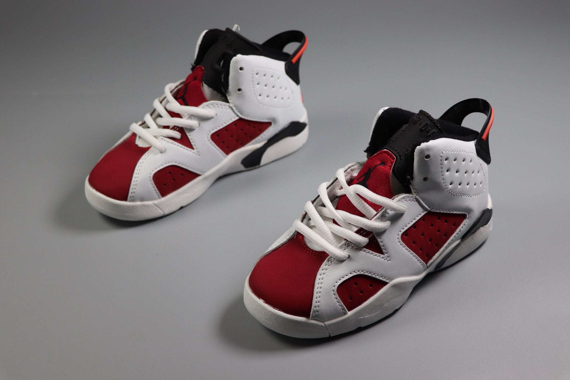 Joe 6 children's basketball shoes " white, & red"