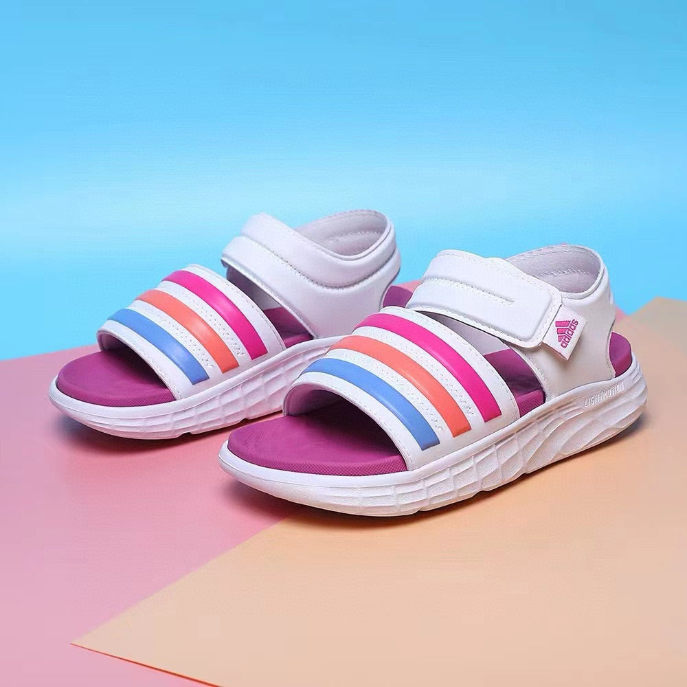 Adidas Durango Sandals lightweight non-slip wear-resistant sandals " white, fuchsia"