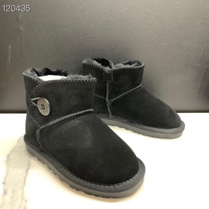 UGG mahogany buckle children's snow boots" black"