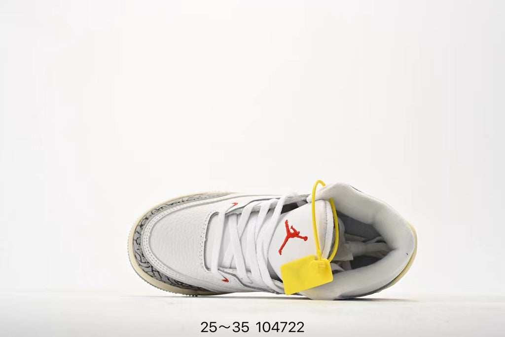 Joe 3" white, cream, red"