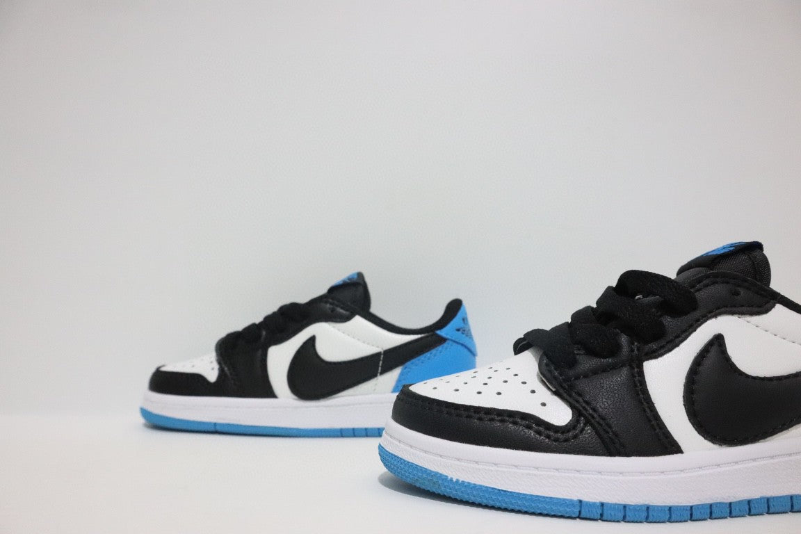 Jordan low-top hook series" white, black, blue"