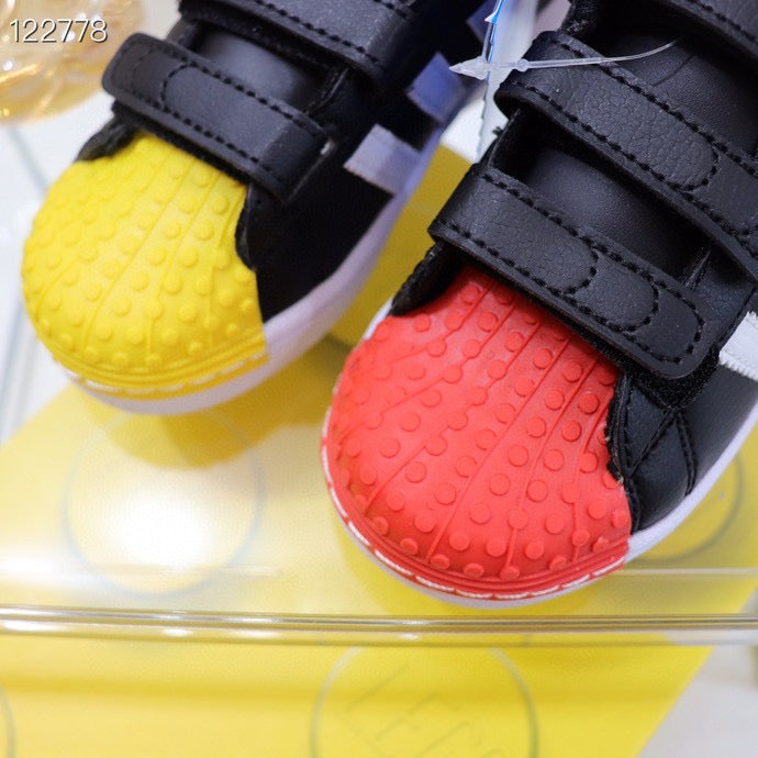 Adidas LEGO joint shell toe children's shoes" black, red, yellow"