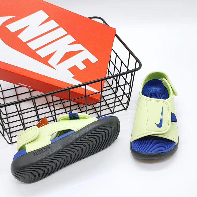 Nike fifth generation large breasted children's sandals "lime green"
