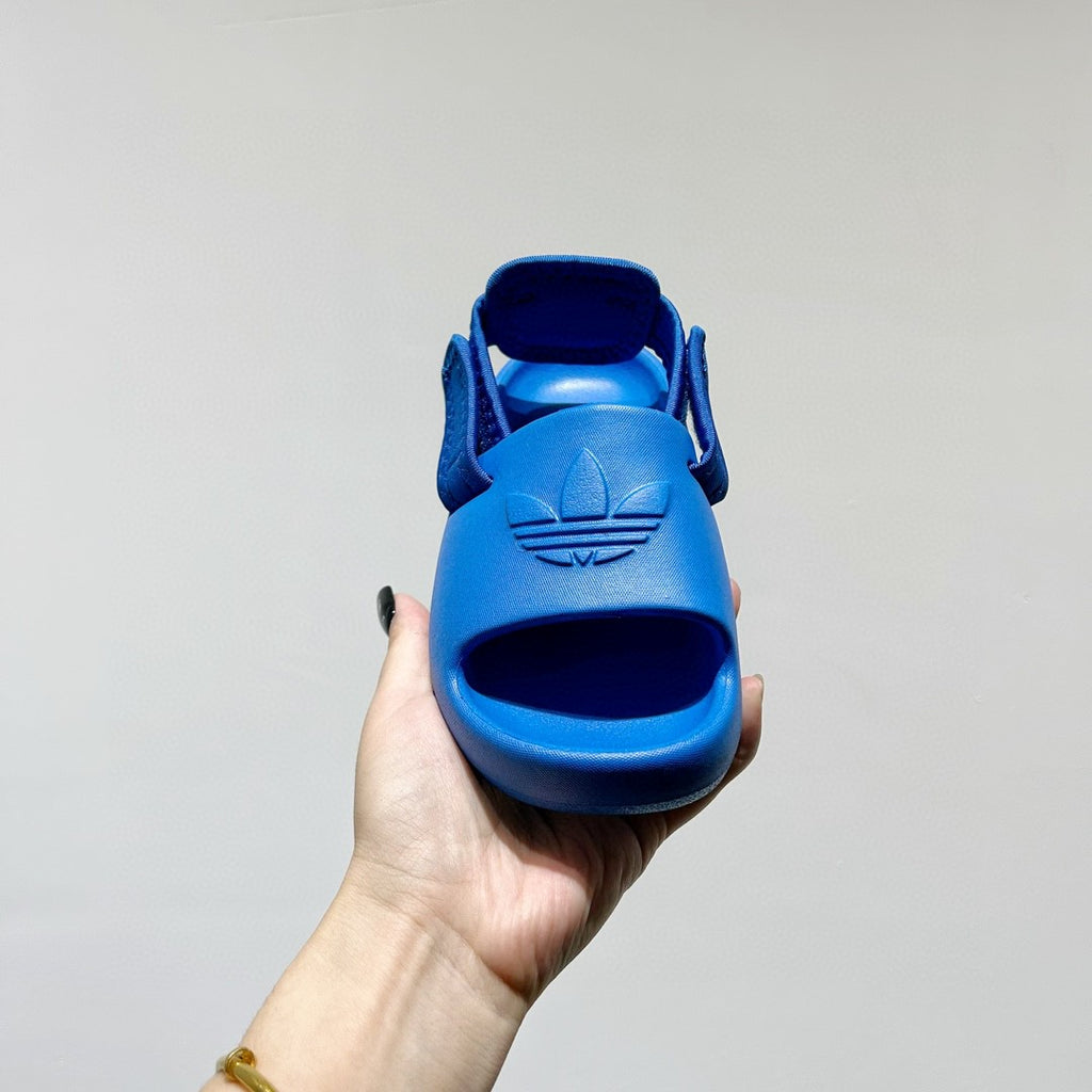 Adidas clover soft thick sole detachable two-wear children's sandals" dark blue"