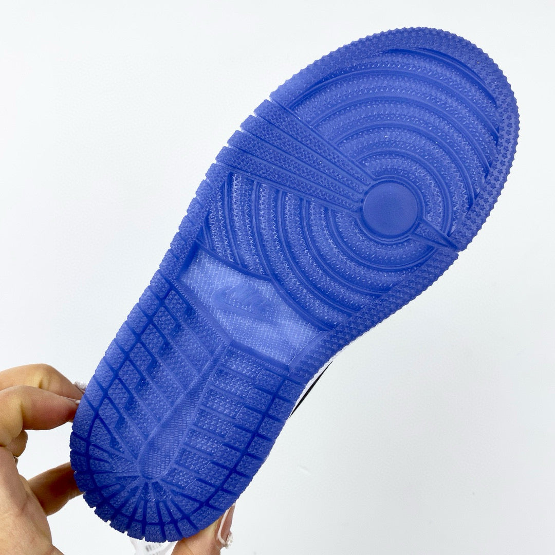 Joe 1 high top stitching" white, blue"
