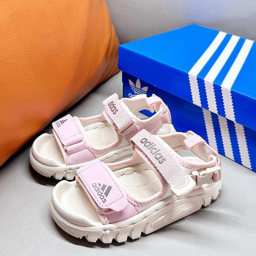 Adidas outdoor closed toe children's sandals" light pink"