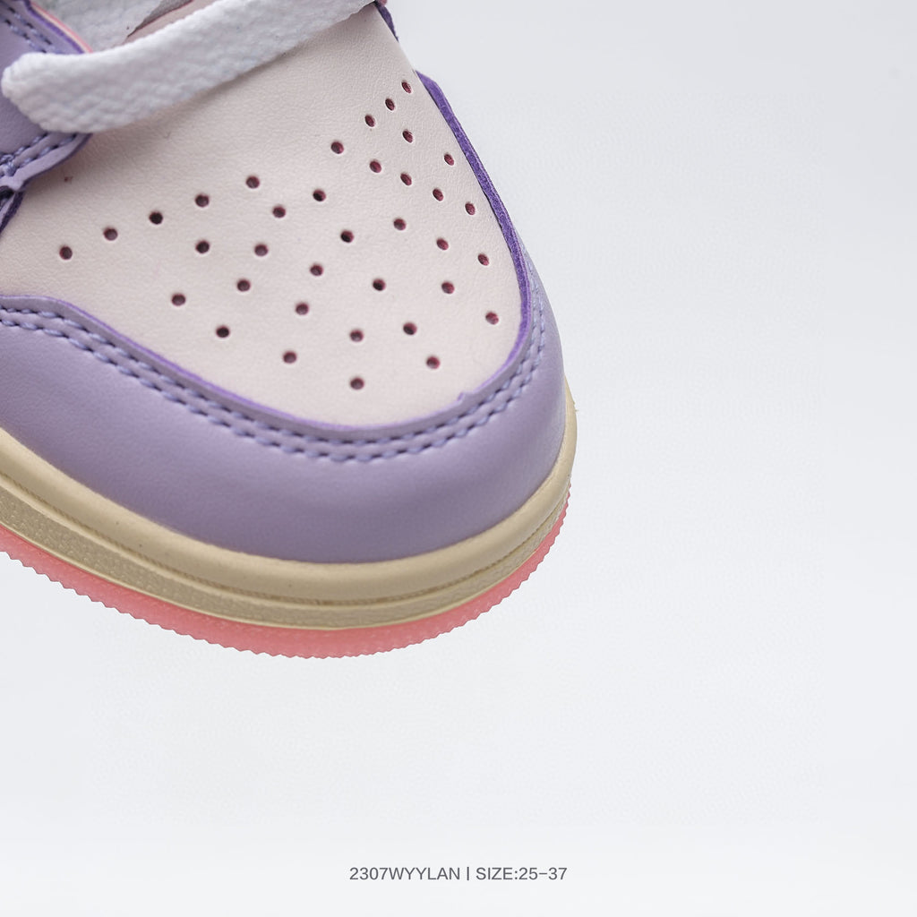 Joe 1 low-top hook series children's shoes" light and dark purple, Cream "