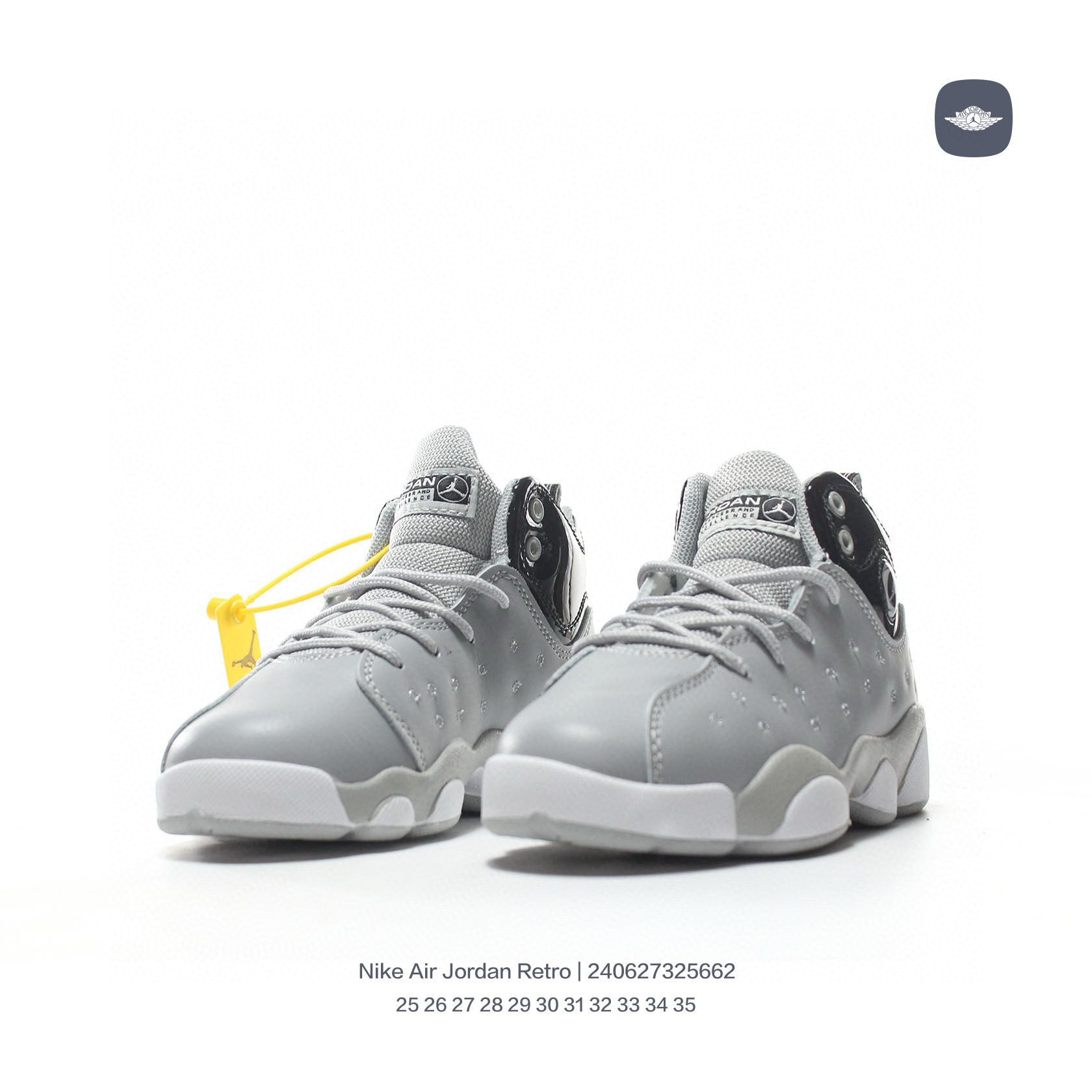 AJ13-1/split leather'  gray, black"