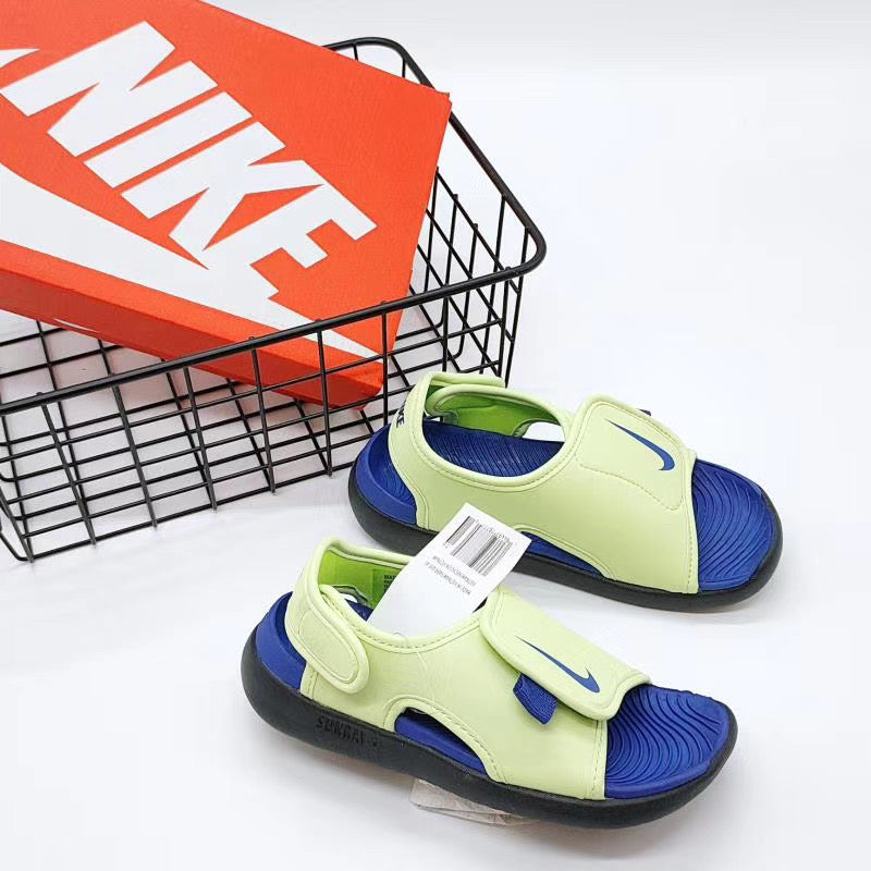 Nike fifth generation large breasted children's sandals "lime green"