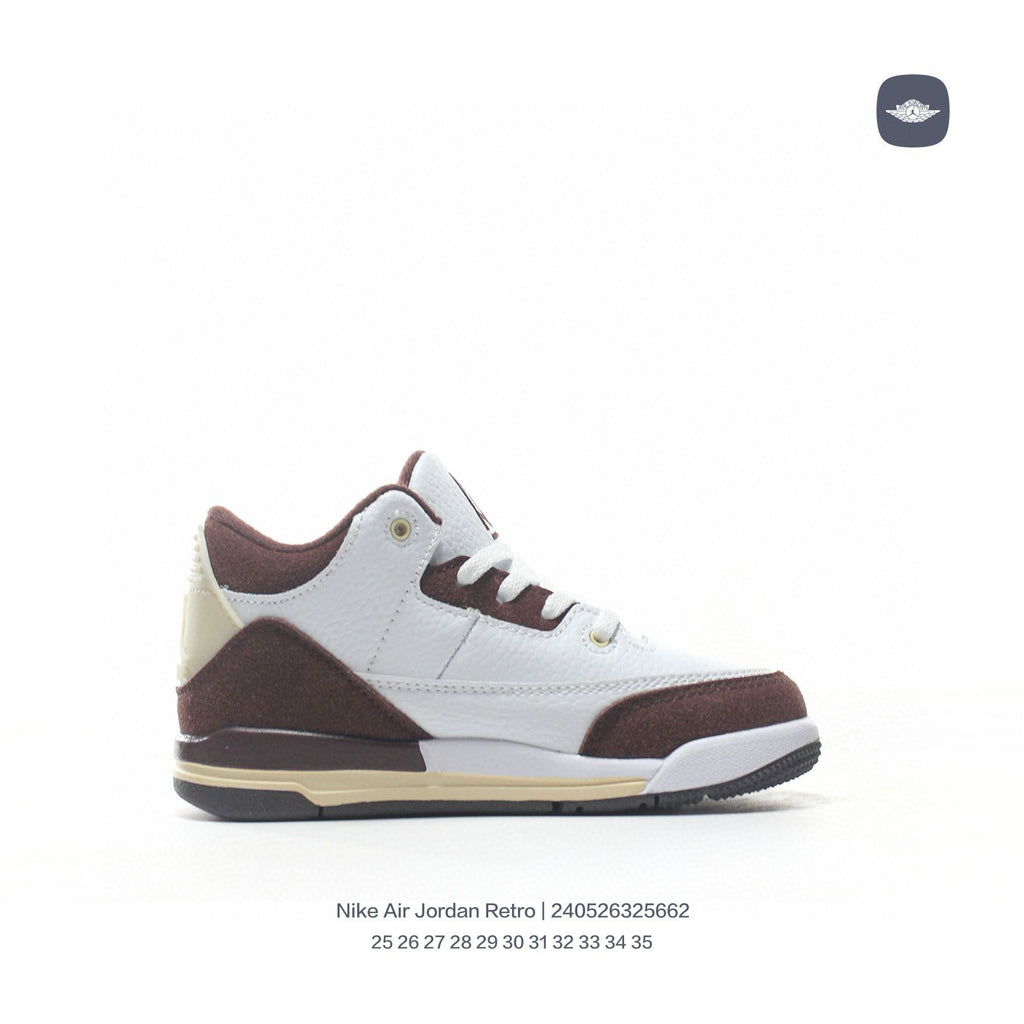 Joe 3" white, brown"