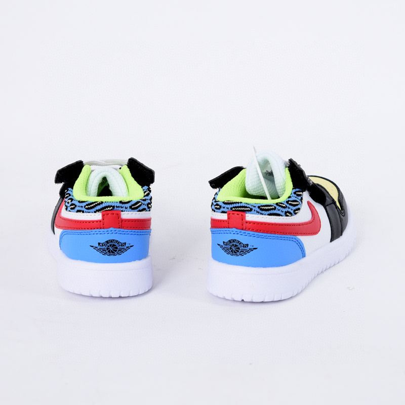 Jordan low top elastic band" white, black, blue, red, yellow"