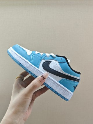 Qiao Yizhuan G version low-top children's lace-up sports shoes" blue"