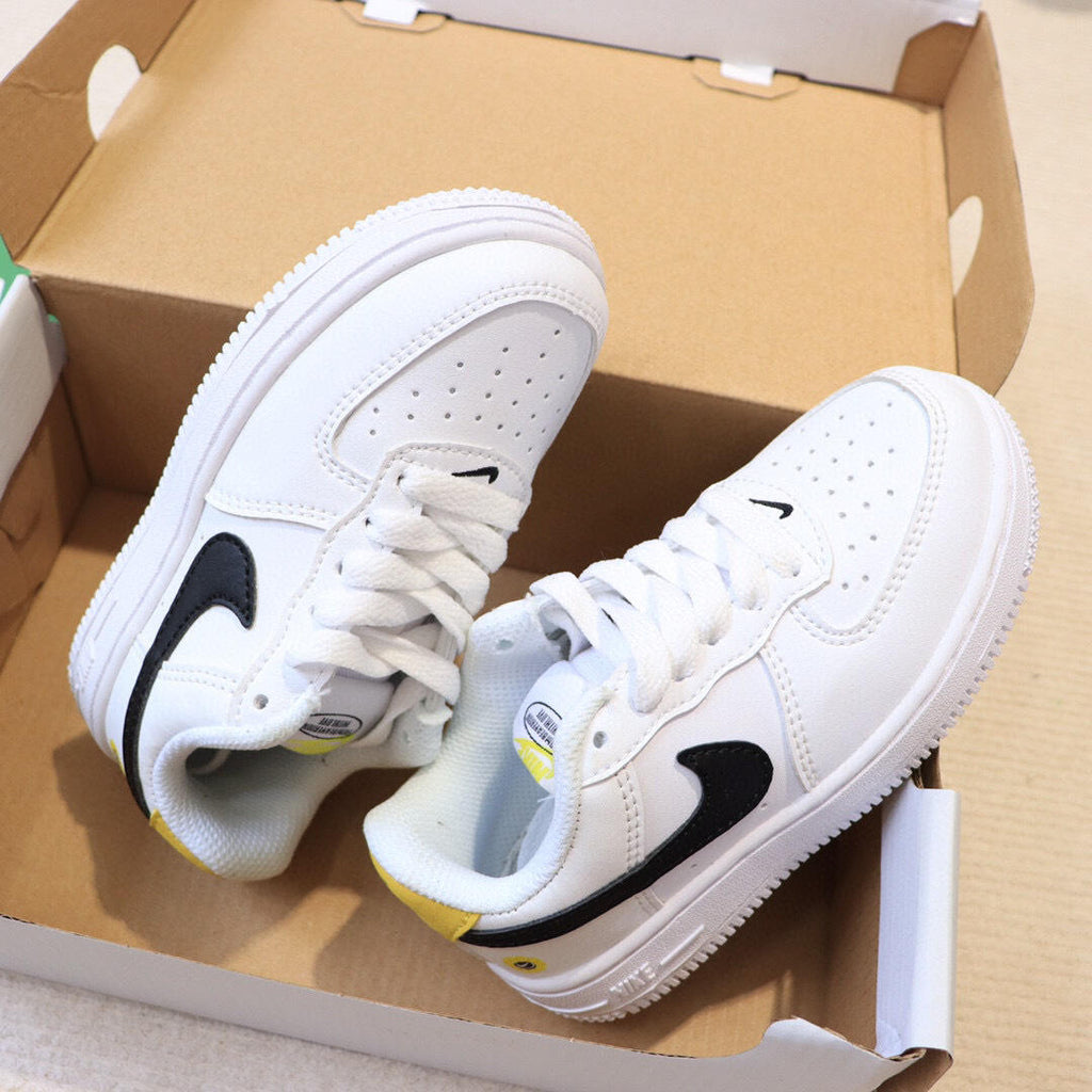 Air Force low-top lace-up sneakers" white"