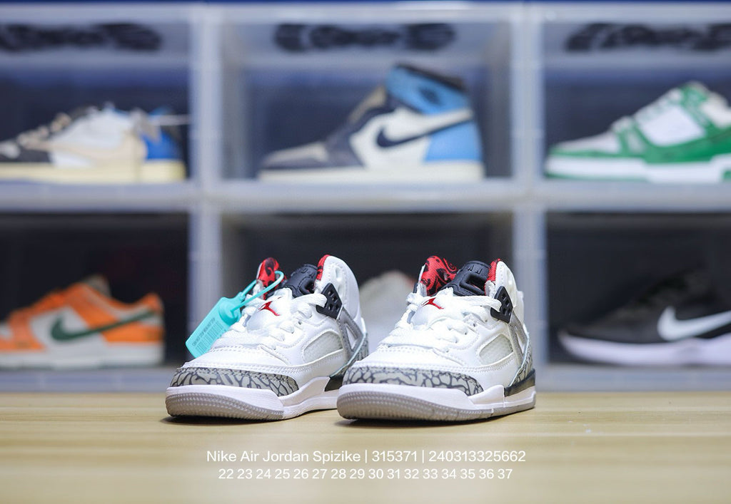 Jordan 3.5 3D Embossed Children's Shoes "white"