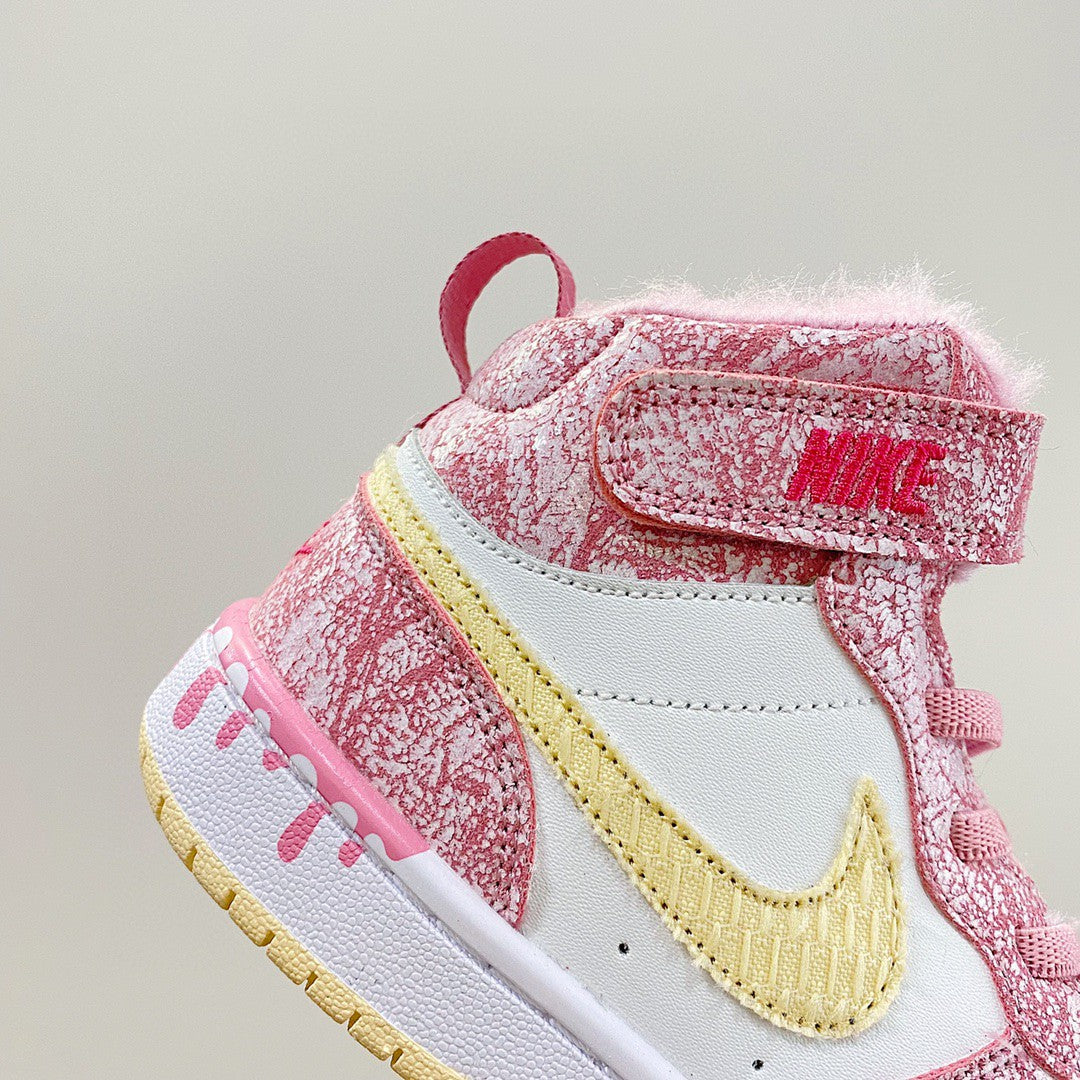 NIKE COURT Borough Mid2 JUN Air Force Workwear" pink, white"