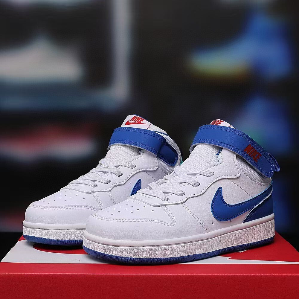 Air Force workwear mid-cut Velcro" white, blue"