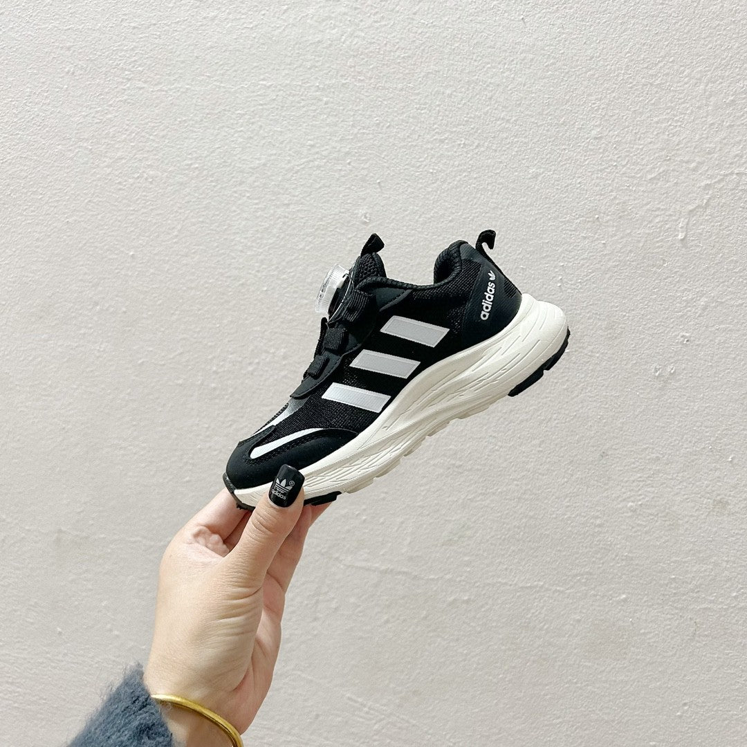 Adidas twist button mesh children's" black, white"