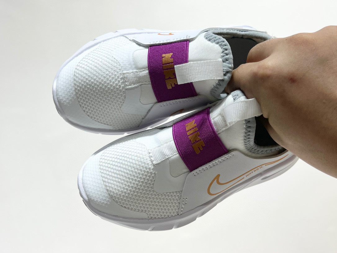 Nike's new barefoot slip" white, purple"