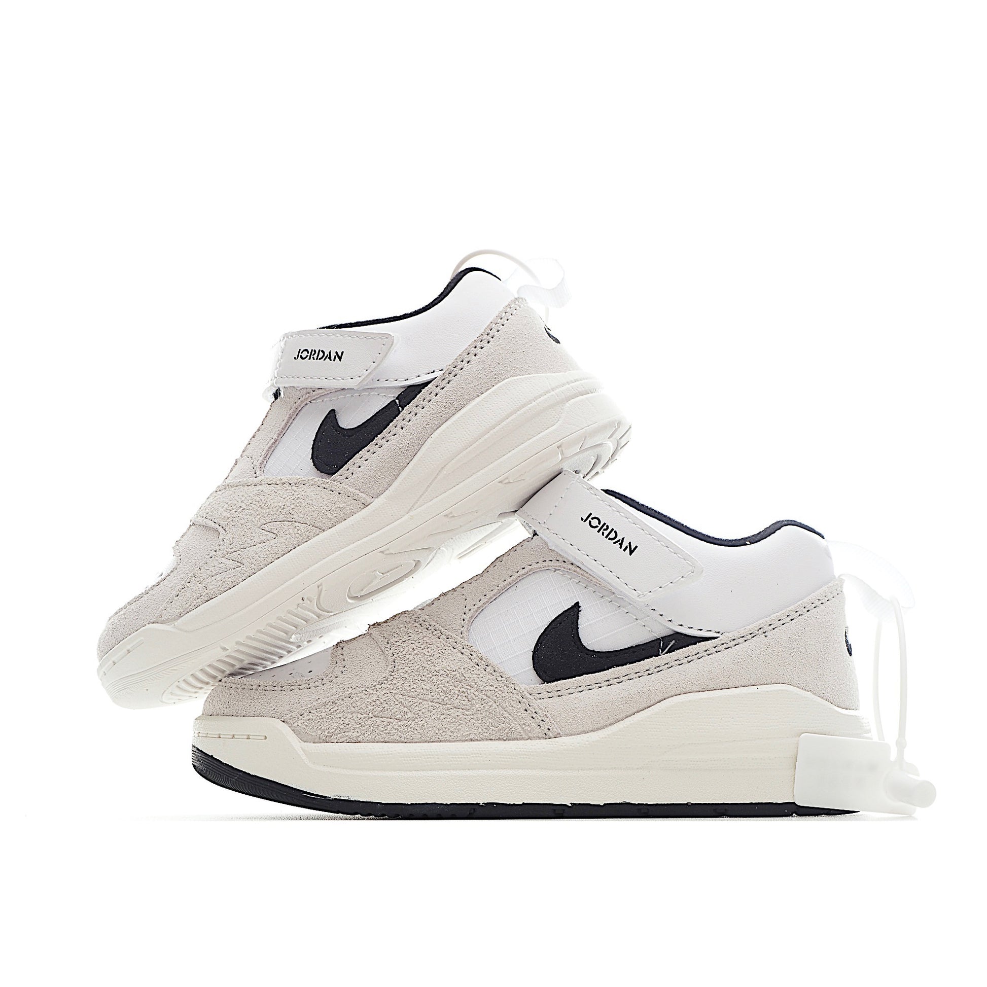 NK Jordan 90 children's casual shoes" light gray, black"