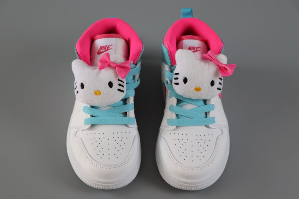 AJ-89 " white, light blue, hot pink"