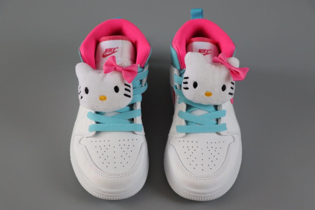 AJ-89 " white, light blue, hot pink"