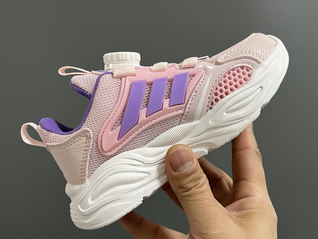 Trefoil rotating button children's shoes " pink, purple"