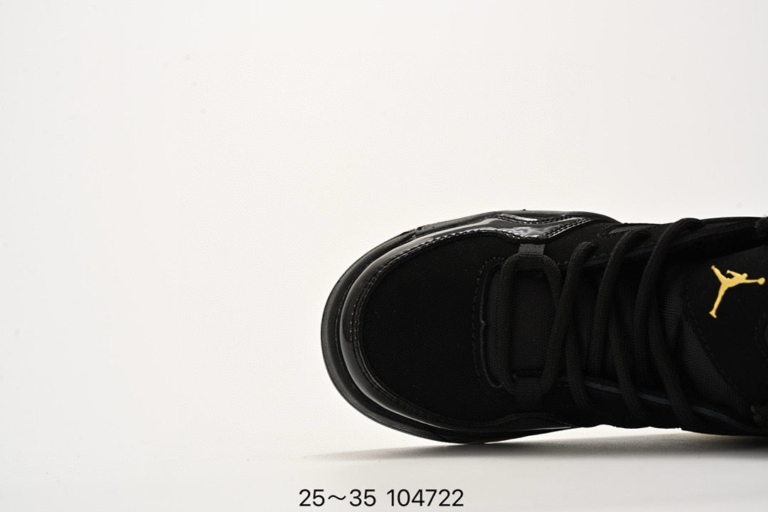 Jordan Fltclb91 series basketball shoes" black, gold"