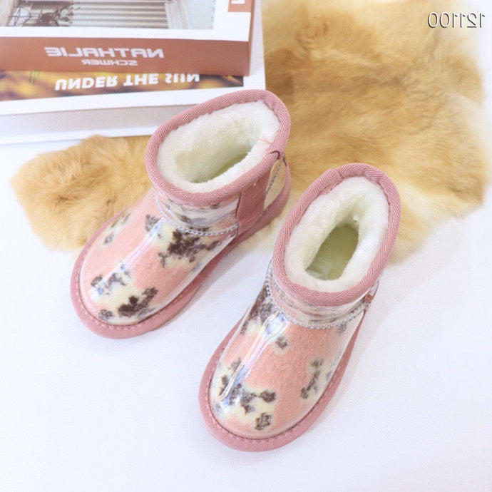 UGG children's jelly boots "pink base with a lighter"