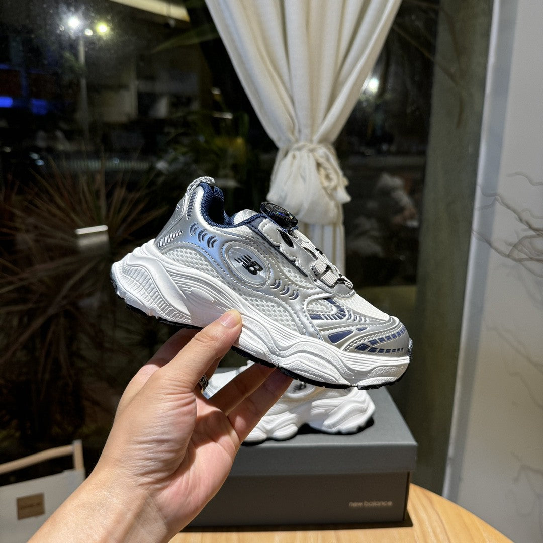 NB New Balance Retro Daddy Style Casual Sports Running Shoes" silver"