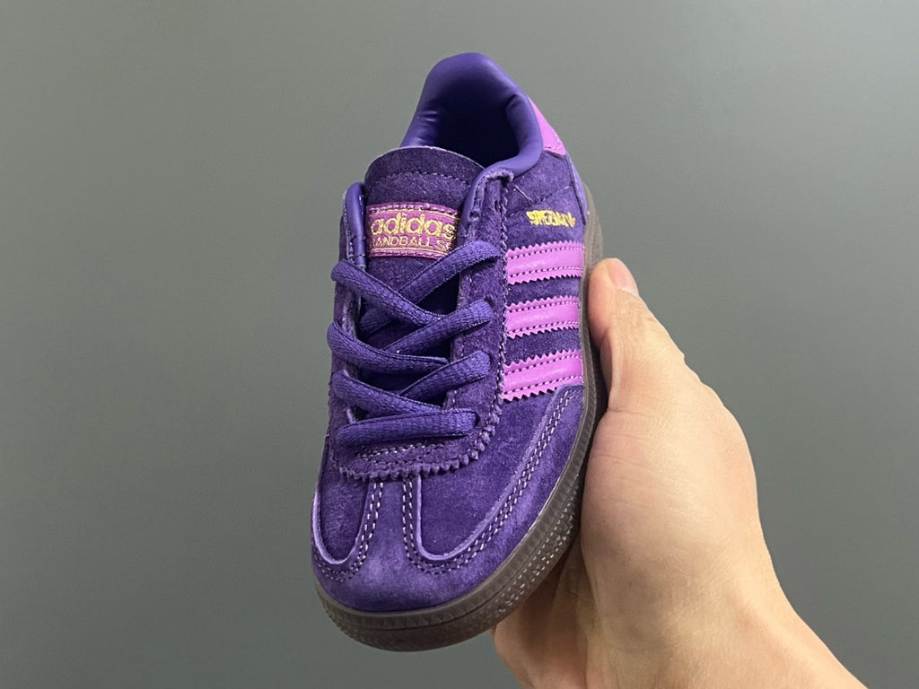 Adidas training 3 generation pig leather children's shoes" purple"
