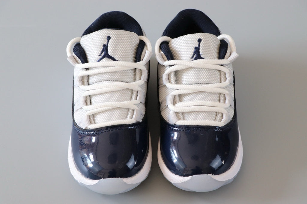 Joe 11 low-top children's shoes" white, navy"