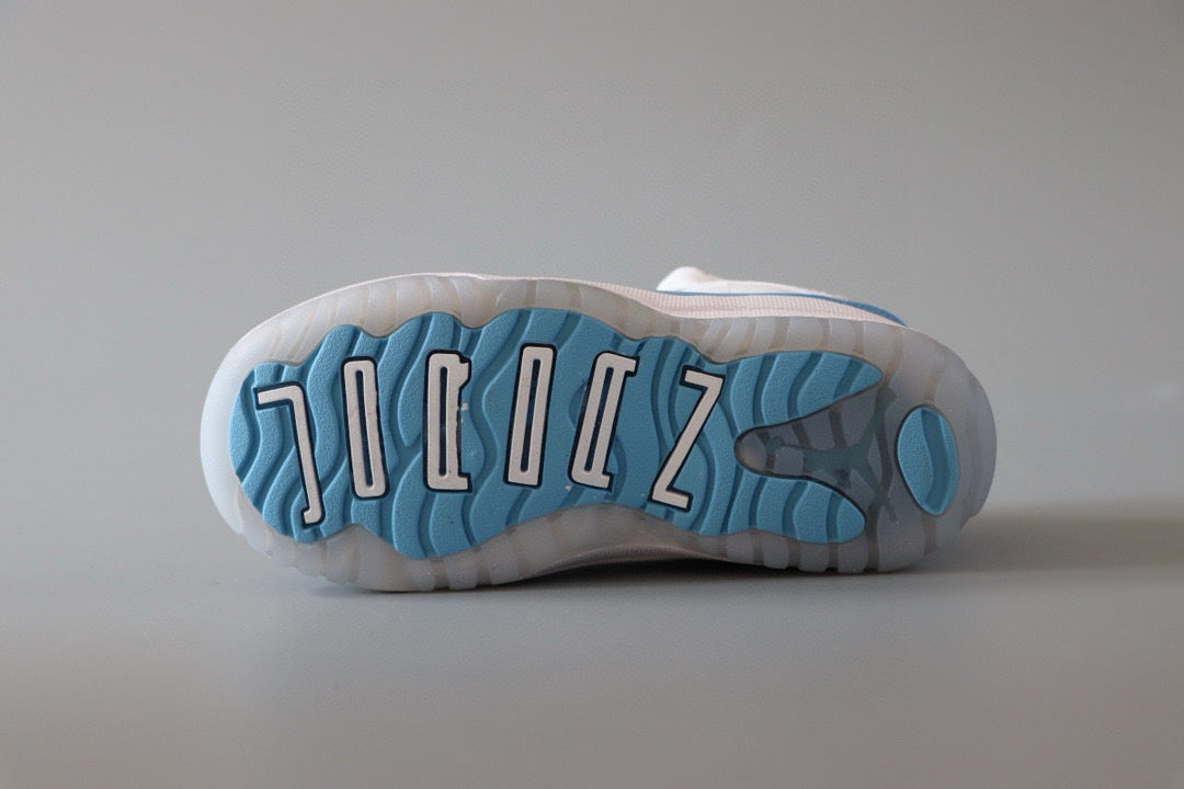 Joe 11 low-top children's shoes" white, sky blue"