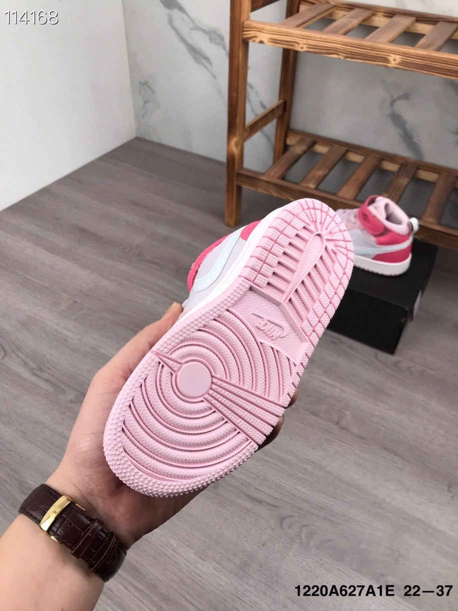 Joe's high-top Velcro children's shoes" pink"