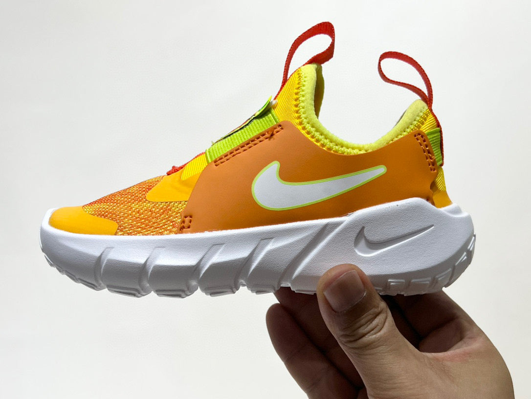 Nike's new barefoot slip" Orange, yellow"