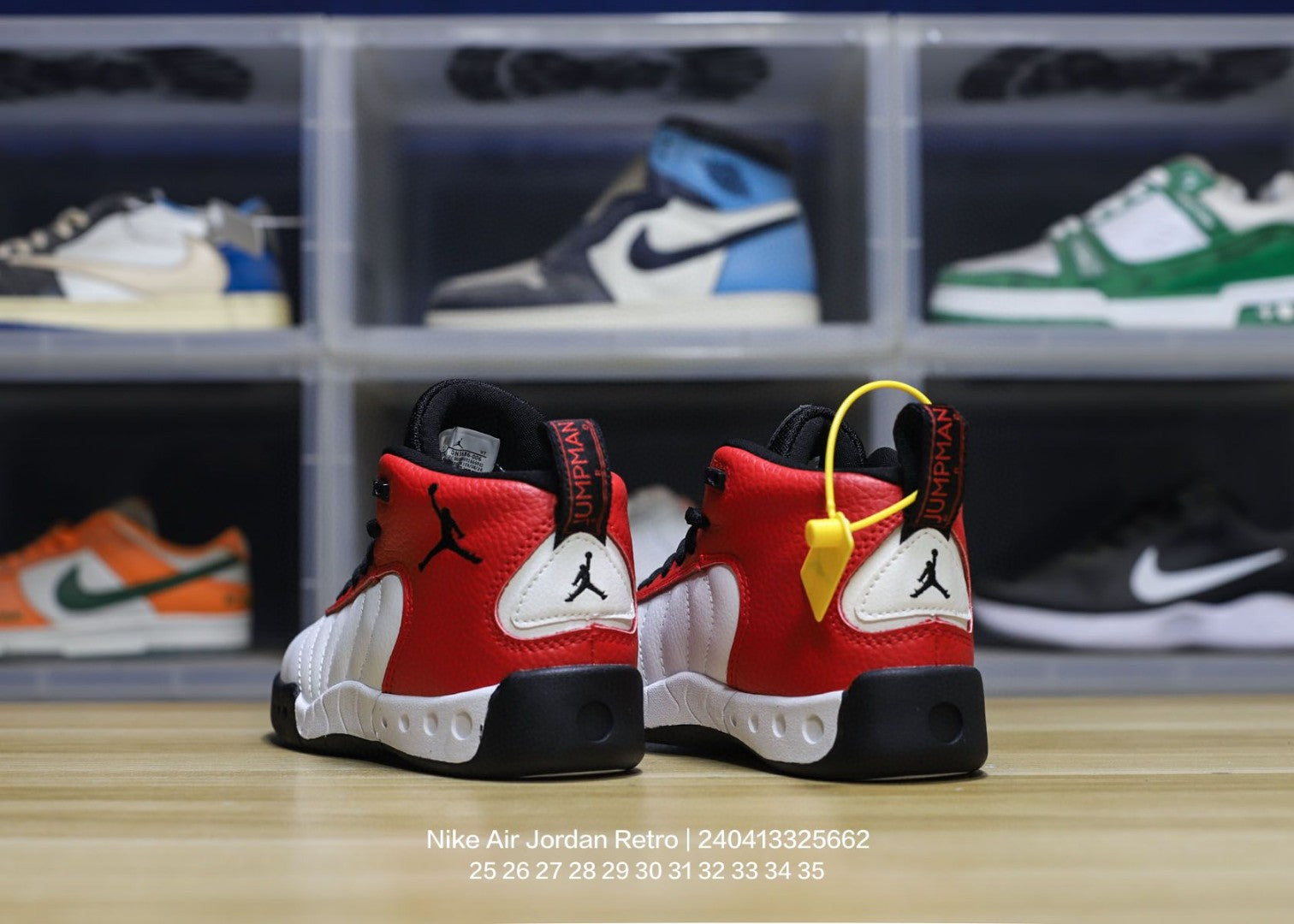 Jordan trendy children's shoes" white, red"