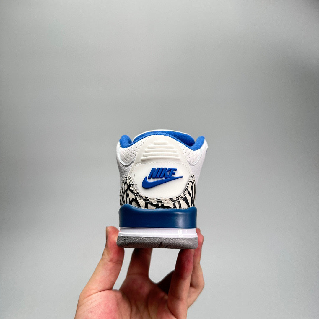 Jordan 3 children's shoes" white, blue"