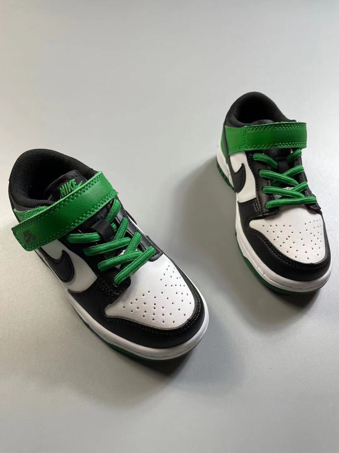 Nike SB single buckle sneakers" white, black, green"