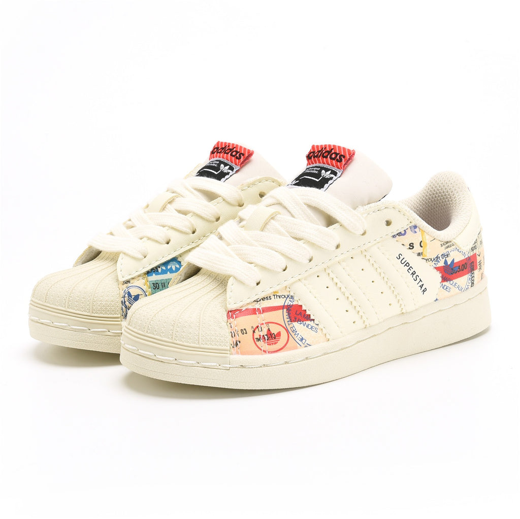 Adidas shell toe lace-up sneakers