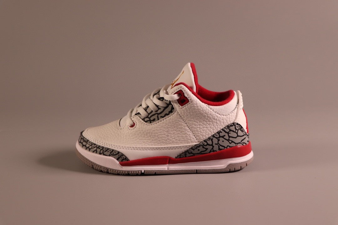 Jordan AJ3 children's shoes" white, red"