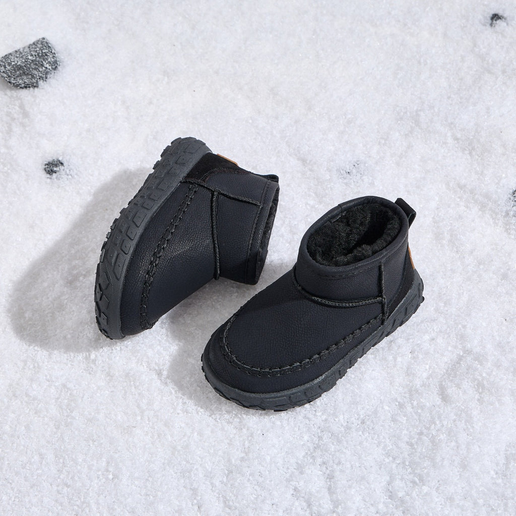 U-GG tire bottom snow boots" black"