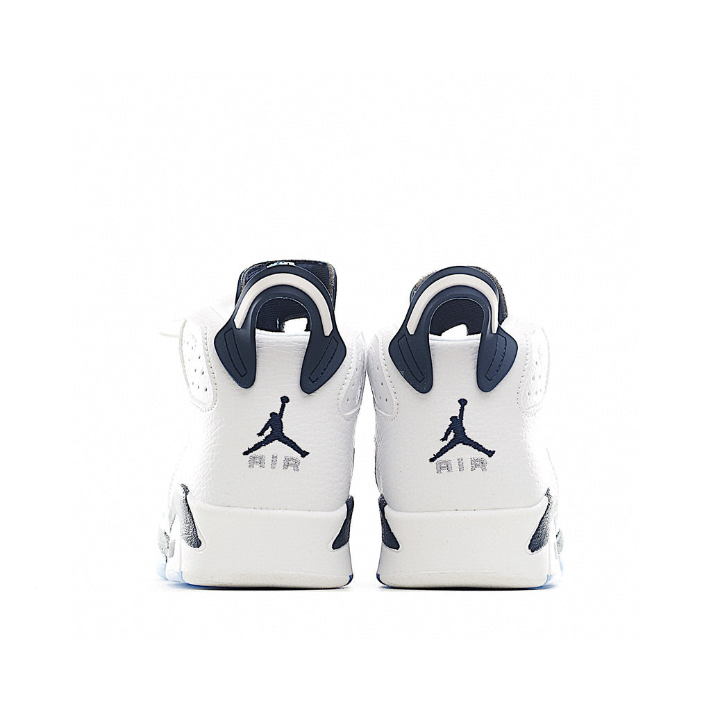 Joe 6 Air Cushion Basketball Shoes for Kids" white, blue"