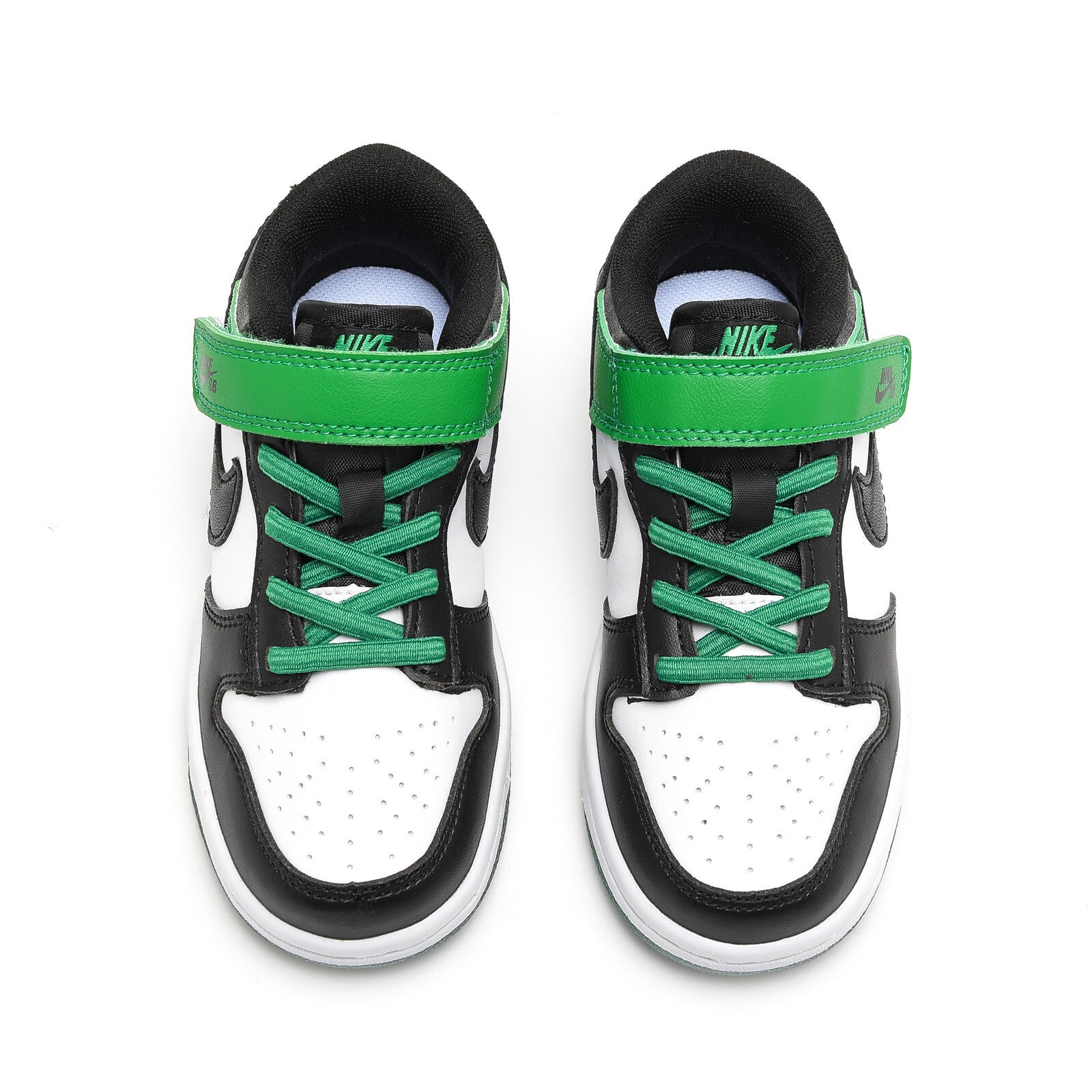 SB Velcro children's shoes" white, green"