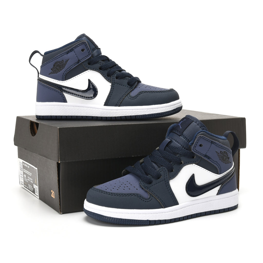 AJ-112" white, navy"