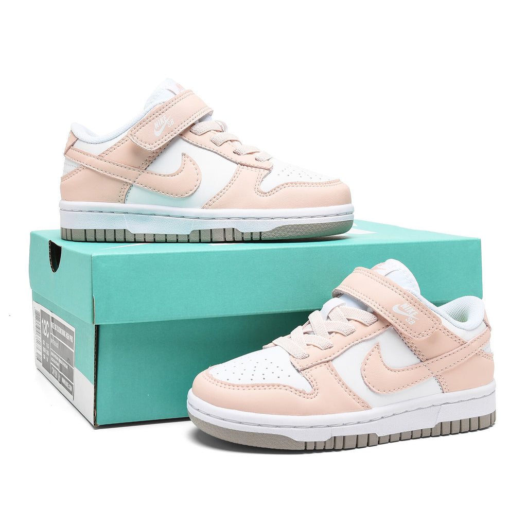 SB Velcro children's shoes" white, pink"