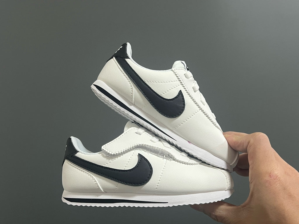 Nike Forrest Gump Classic Velcro Kids Shoes" white"