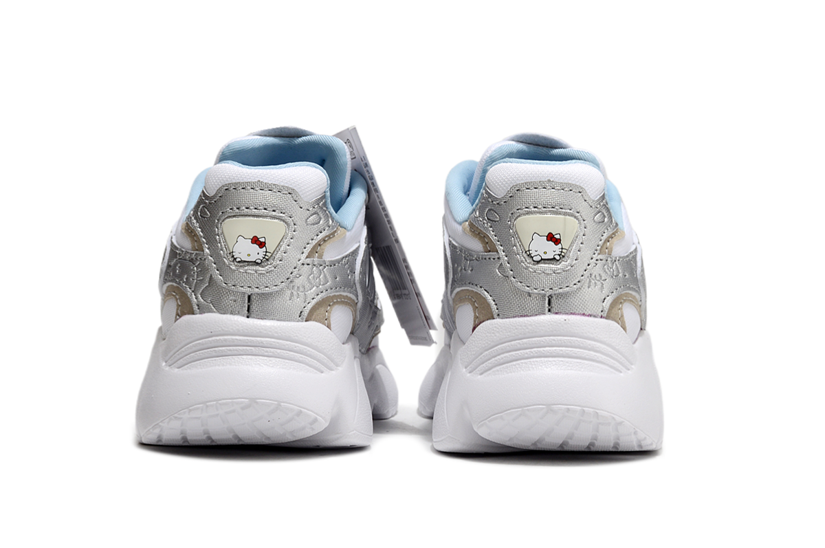Adidas casual shoes "white and silver, light blue"