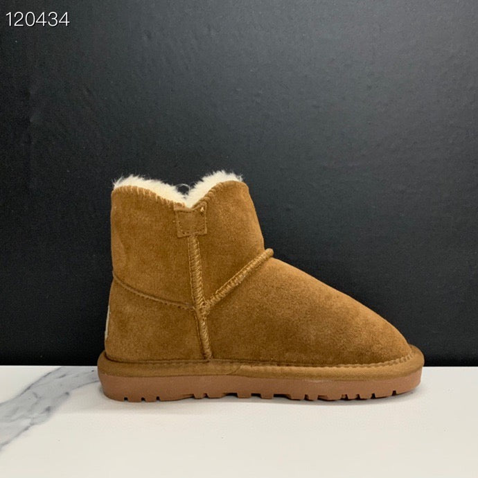 UGG mahogany buckle children's snow boots" brown"