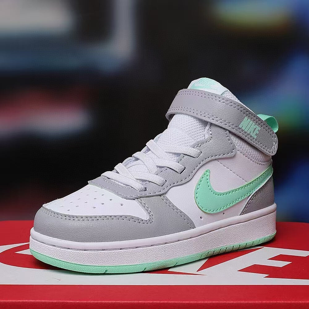 Air Force workwear mid-cut Velcro" white, gray"